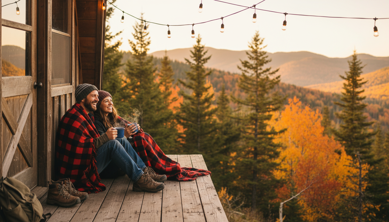Cozy cabin trip ideas for your next getaway — rustic wooden cabin surrounded by nature, perfect for a peaceful and relaxing retreat.