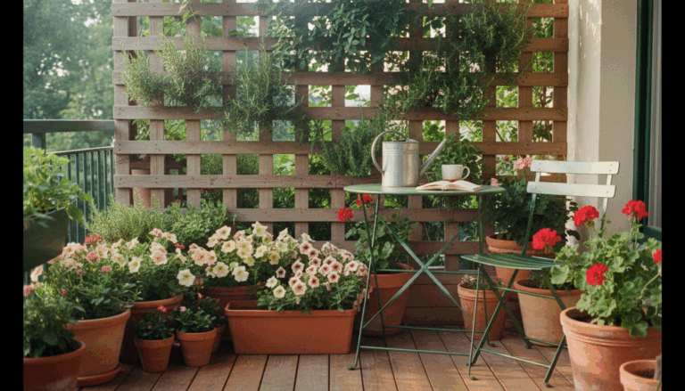 Simple home garden ideas for small spaces — creative ways to style patios, balconies, and tiny yards with plants and cozy decor.