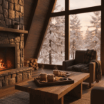 Cozy October aesthetic scene in soft neutral tones — AI-generated art with a warm, inviting fall mood.